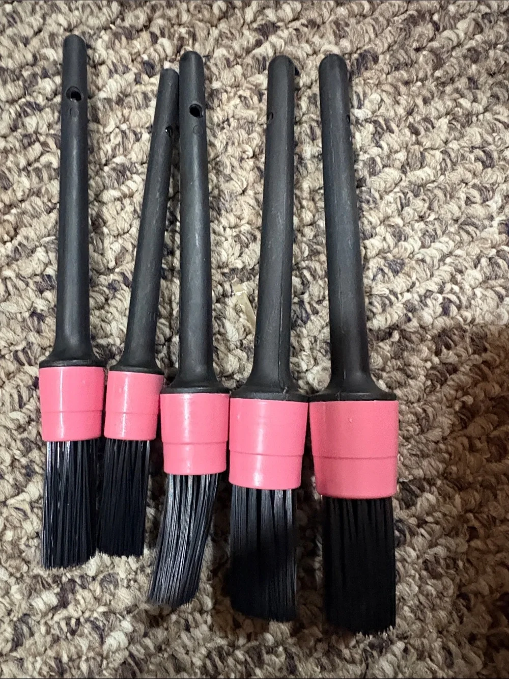 Pink Handle Party Brush Set - 5 Pack